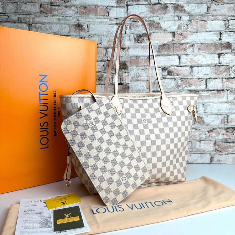 LOUİS VUİTTON NEVERFUL MM AZUR DAMİER